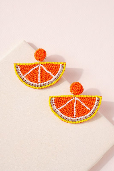 Citrus Orange Earrings