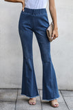 Idabell Blues Distressed Bell Bottom Denim Pants